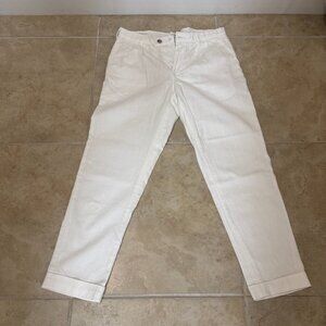 Alcott Men's White Linen Blend Pants 32